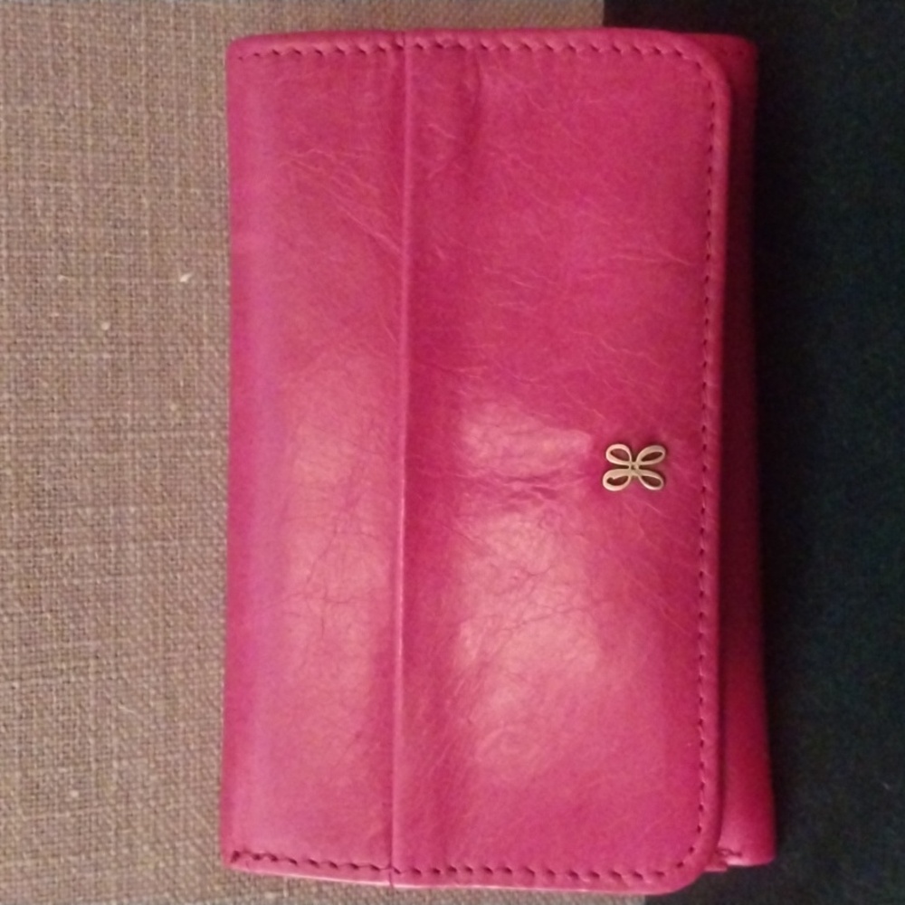 HOBO Pink Leather Wallet
